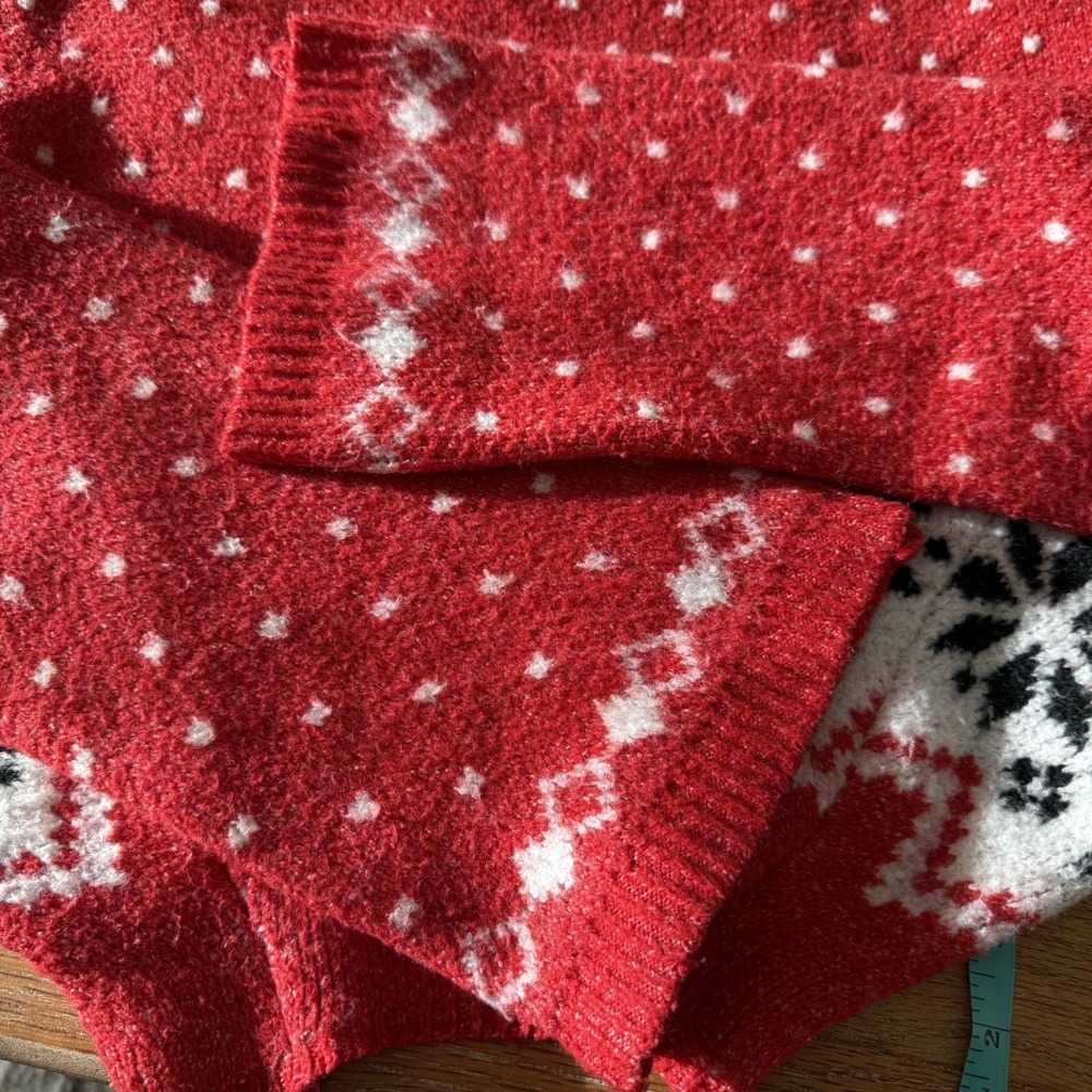 No Boundaries Oversized XXS Nordic Snowflake Holiday Pullover Sweater Ski Winter - Picture 7 of 16